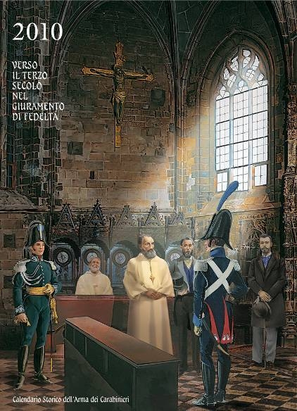 La copertina del Calendario dell'Arma per l'anno 2010